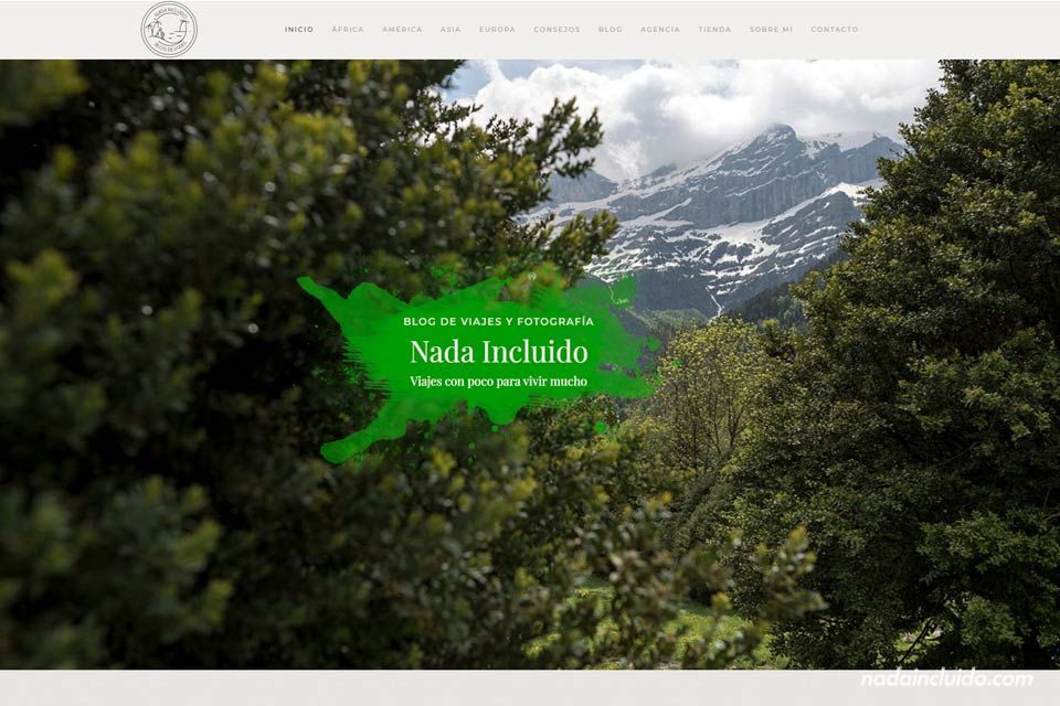 Así es la nueva página de inicio de Nada Incluido - Blog de viajes