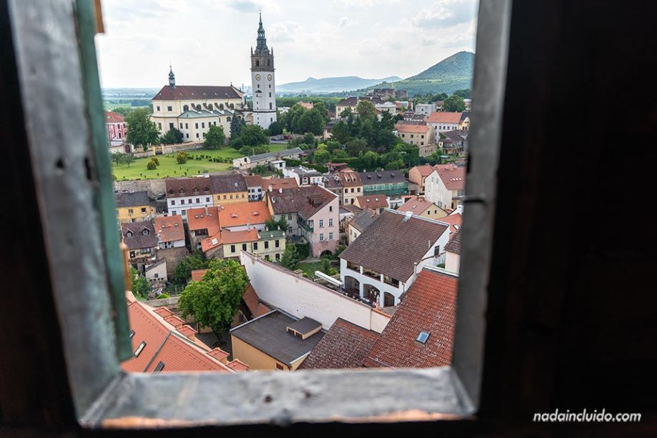 Vistas de Litoměřice desde la casa del Cáliz (též Dům Kalich) - Qué ver en la región de Ústí nad Labem (República Checa)