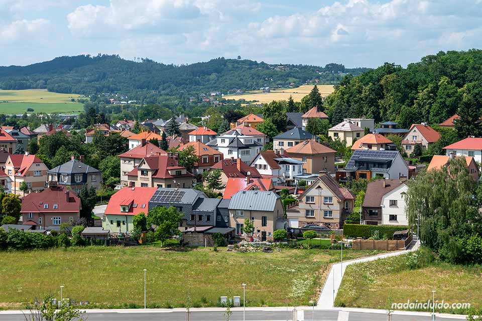 Vistas desde el restaurante La Favorita de Jičín - Hradec Králové (República Checa)