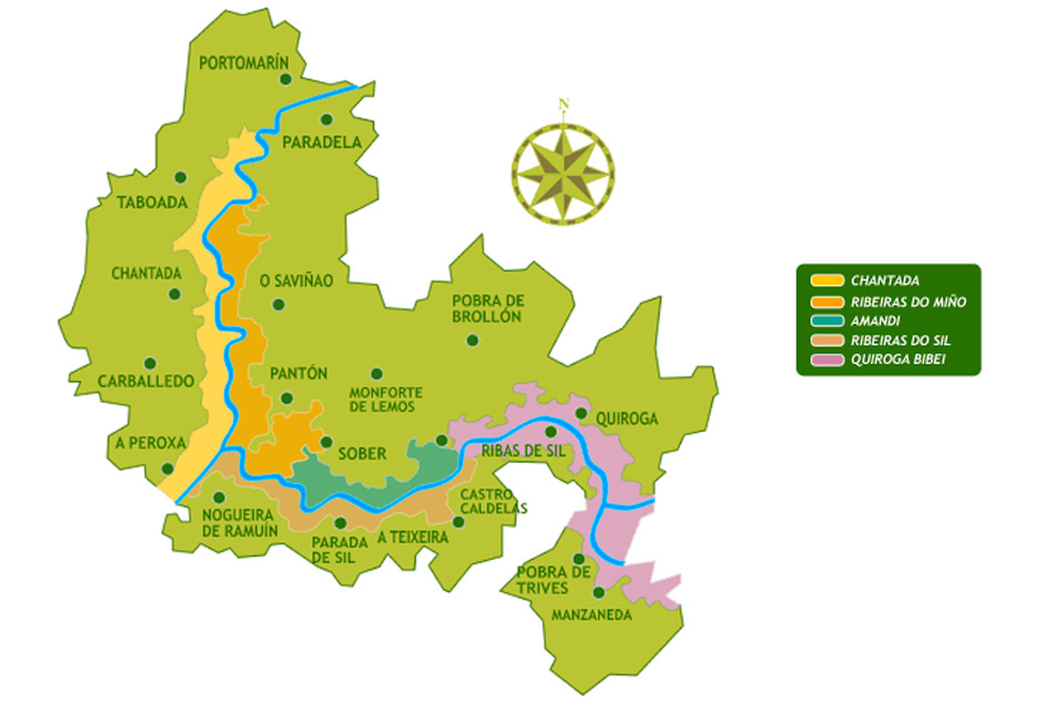 Plano de Roberto Novo sobre Ribeira Sacra (Galicia)