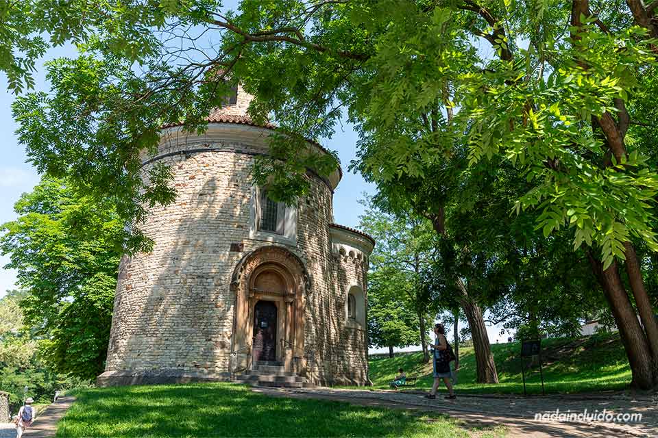 La rotonda de San Martín (rotunda Sv. Martina) en Vyšehrad - Praga (República Checa)