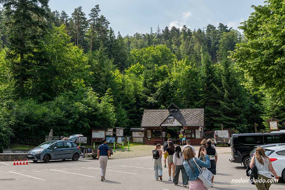 Entrada a las Rocas de Prachov - Prachovské skály (República Checa)