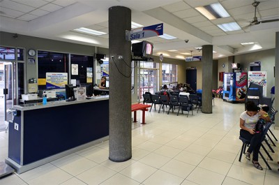 Terminal de Ticabus en San José para la línea Costa Rica - Nicaragua