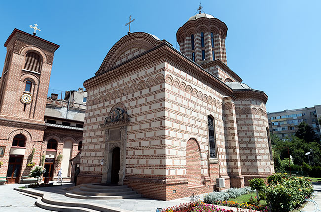Fachada de la Biserica Sfântul Antonie (Bucarest, Rumanía)