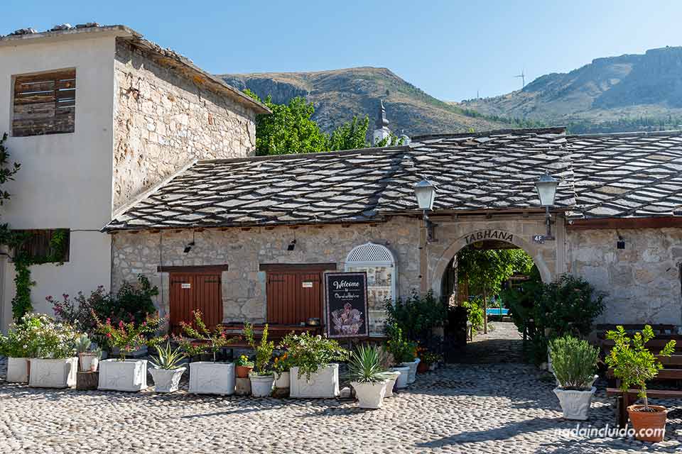 Tabhana, antiguo distrito de curtiduría en el casco antiguo de Mostar (Bosnia y Herzegóvina)