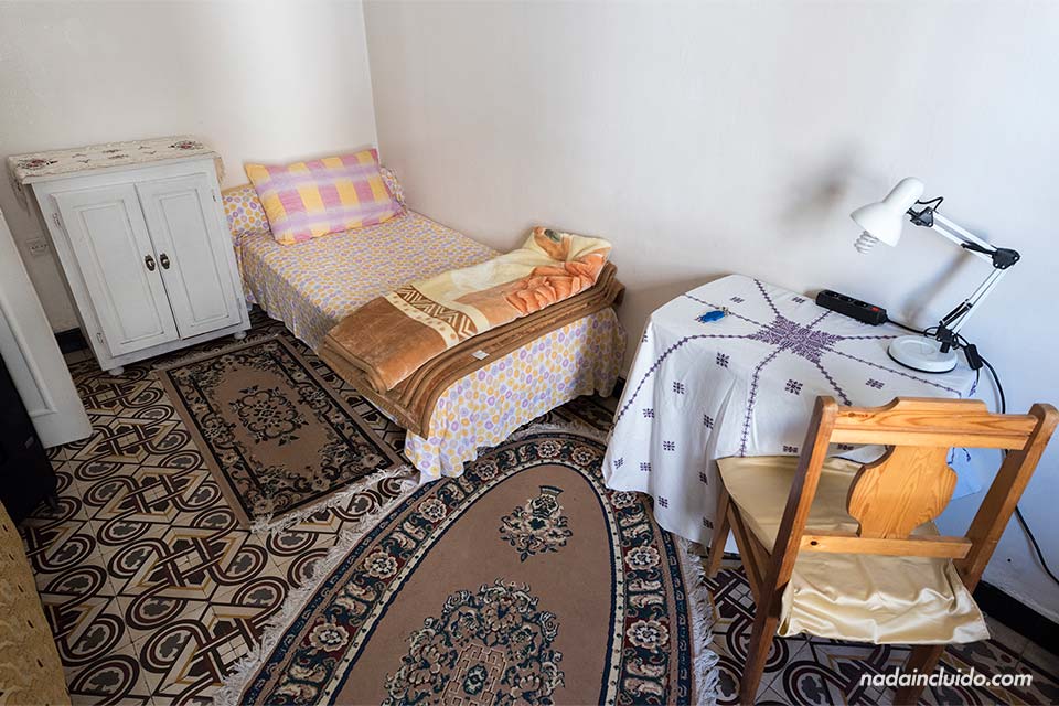 Habitación de un Homestay de Rabat (Marruecos)