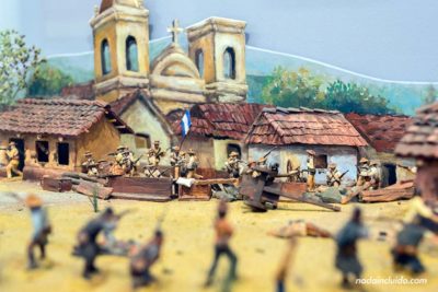 Maqueta sobre la batalla de Rivas en el museo Juan Santamaría (Alajuela)
