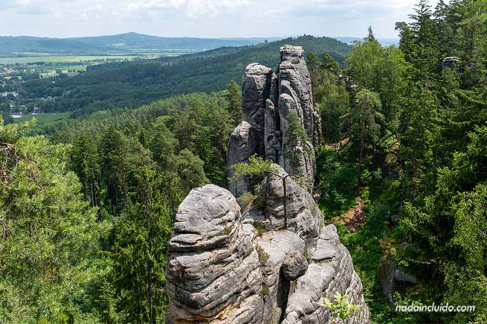 Mirador Hlaholská vyhlídka - Qué ver en las rocas de Prachov (Prachovské skály) - República Checa