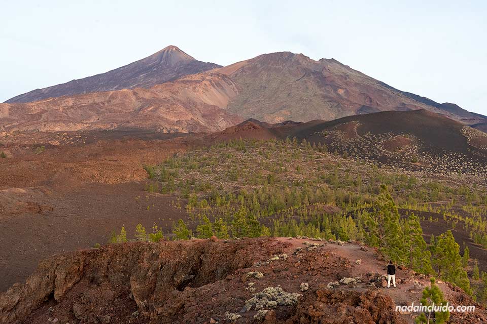 En el volcán Samara en el parque nacional del Teide (Tenerife)