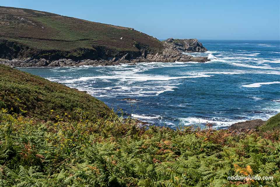 Paisaje de la ensenada de Caniveliñas en isla de Ons (Galicia)