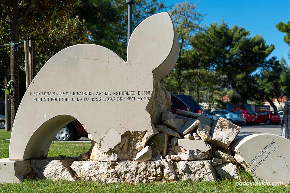 Memorial de la guerra de Bosnia en Mostar