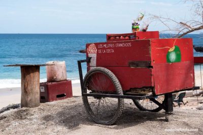 Carro de helados en Playa Brasilito (Costa Rica)