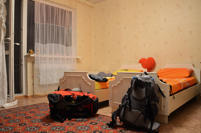 Nuestra habitación en el apartamento de Natali, Donetsk (Ucrania)