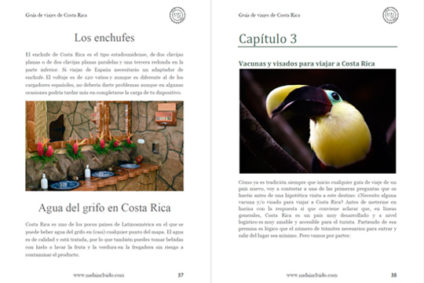 Captura de la Guía de Viajes de Costa Rica de Nada Incluido