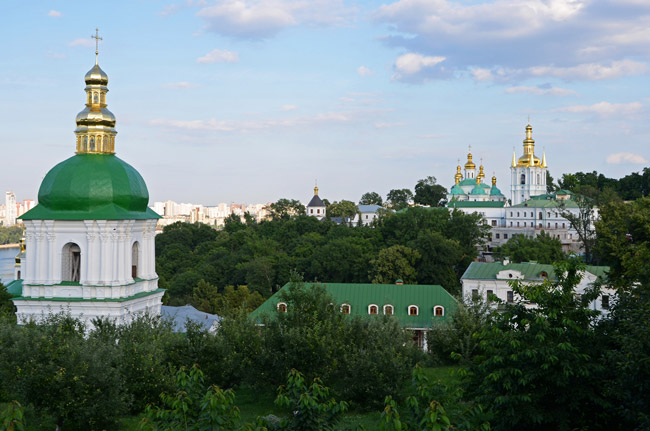 Bóvedas doradas en Kiev